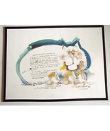 Large 1977 Signed Nedobeck Cat Watercolor Lithograph UNFRAMED - £64.95 GBP