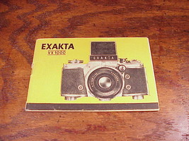 Exakta VX 1000 Camera Instruction Manual only - $6.95