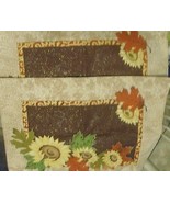  Placemats Pair of Placemats (2) Autumn Leafs &amp; Sunflowers &amp; Sparkles on... - £12.51 GBP