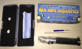 SeaSide Aquatics Refractometer Measures Salinity Saltwater Aquarium - £38.69 GBP