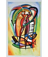Rhythm in the Tropics by Alfred Gockel Seriolithograph on Paper Signed i... - $2,289.11 MXN