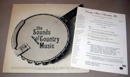 Country Music Association Cma Promo Only Live Lp   Rare! Sounds Of (1963) - £31.97 GBP