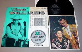 Doc Williams Autographed Lp + Photo   25th Anniversary Album - £27.54 GBP