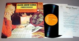 Hank Snow Lp + Signed Letter   Rca Lsp4306 Sings In Memory Of Jimmie Rodgers - £99.91 GBP