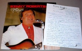 Kenny Roberts Lp + Signed Letter   Longhorn Kk1235 Then And Now - £59.77 GBP