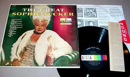 Sophie Tucker Lp + News Clipping Obituary   Decca Dl8355 Great Sophie Tucker - £13.98 GBP