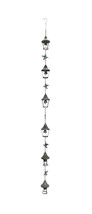 76 Inch Metal Multicolor Hummingbird Rain Chain Decorative Bell Patio Decor Art - £29.84 GBP