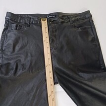 AA Apperloth Women's Faux Leather Pants Skinny Black Pants Size XL (32×28.5) image 10