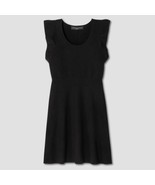 Victoria Beckham x Target Women&#39;s Black Ruffle Sleeve Sweater Knit Dress - £32.68 GBP