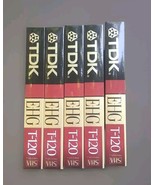 TDK T-120 Extra High Grade E-HG VHS Tape New and Factory Sealed (Lot Of ... - $24.67 CAD