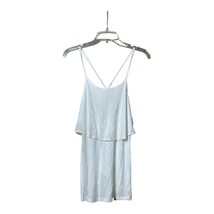 Old Navy Women White Flowy Layered-Look Spaghetti Strap Cami Top Size Medium New - £7.86 GBP