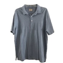 Faherty Isle Feeder Polo Shirt Mens Sz XL Navy/Teal Striped Cotton Short Sleeve - £21.62 GBP