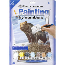 Junior Small Paint By Number Kit 8.75&quot;X11.75&quot; Grizzly Bear - £37.45 GBP