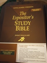 Jimmy Swaggart Expositor’s Study Bible KJV Cromwell Bonded Leather Black  - $69.29
