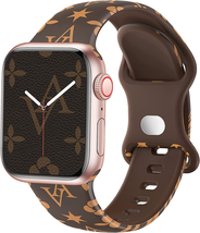Apple Watch Band Women Silicone Strap Leopard Floral IWatch Ultra SE 8 7... - $14.15+