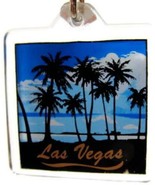 Las Vegas Keychain Keyring Zipper Auto Car Truck beach Palm Trees - £11.67 GBP