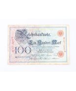 1903 Germania Banconota Da Cento Marchi F Reichsbank Fine 100DM P#22 R#20 - $155.12 CAD