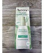 Aveeno Clear Complexion Sheer Daily Moisturizer SPF 30 2.5 oz ~Pass Due ... - $30.57