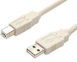 StarTech.com 6 ft Beige A to B USB 2.0 Cable - M/M - 6ft Type a to b USB... - $14.61