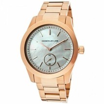 NEW Kenneth Jay Lane KJLANE-2305B Women&#39;s Mother-Of-Pearl Rose Gold watch analog - £46.70 GBP