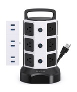 Power Strip Tower Surge Protector, 1625W 13A Outlet Surge Electric Tower... - £46.25 GBP