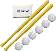 Ball 6 Baseballs Official Size 6 Pack, and  Ball 32&quot; Bats 2 Pack Bundle Set, NOI - £43.41 GBP