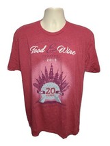 2015 Epcot International Food &amp; Wine Festival Adult Red XL TShirt - £21.90 GBP