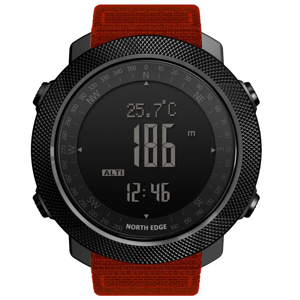 Men Sports Watches Waterproof 50M LED Digital Watch Men Military Compass... - $80.57