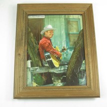Vintage 1947 Gene Autry Picture Puzzle Frame Tray Inlay FRAMED Wood Rope Western - £39.33 GBP