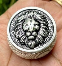 Boîte à bijoux cercueil Kajal fait main en argent 999, lion 3,5 cm 20 g - £44.56 GBP