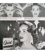 1956 Quick Crystal Pure Wave Lotion Advertisement Hair Curling Care DWPP24 - $34.84 CAD