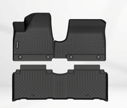 Fits 2022-2023 Hyundai IONIQ 5 Fixed Console Black Rubber Floor Mats Fro... - $44.97