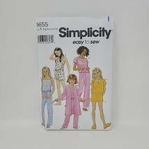 Simplicity 9655 Girls Easy Loungewear Shirt Pants Cami Sewing Pattern Size 7-16 - £8.67 GBP