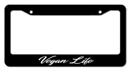Vegan Life Vegetarian Cruelty Free Animal Plant Based Diet License Plate Frame - £8.69 GBP