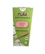 Orchid Worry Free App Unscented Super Tampons W/Plastic App 6 Ct 8 Hour ... - €7,53 EUR