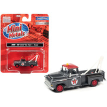 1957 Chevrolet Stepside Tow Truck &quot;Texaco&quot; Gray Metallic with Red Top 1/87 (H... - £23.00 GBP