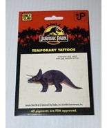 NOS Jurassic Park Temporary Tattoos NIP Vtg Dinosaur Albertaceratops - £3.53 GBP
