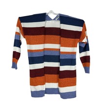 Ecowish Women&#39;s Striped Knit Cardigan Sweater Size L - £18.00 GBP