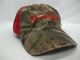 Budweiser Beer Hat Camo Red Strapback Baseball Cap - £12.36 GBP