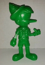 Vintage USA Marx Walt Disney Prod Green Pinacchio plastic abt 6.25&quot; 1971... - £15.63 GBP