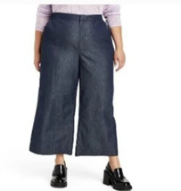 Kika Vargas Womens Wide Leg Scallop Edge Packet Cropped Pants Size 16W/18W - £31.06 GBP