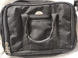 Samsonite Computer Portfolio Travel Expandable Messenger Bag Strap Black... - $49.95