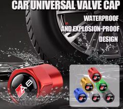 4Pcs Car Tire Valve Cap Tyre Stem Valve Cover for Audi Sline RS S TT QUA... - $13.99