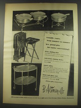 1956 B. Altman &amp; Co. Ad - Brass Chafing Dish, Twin Brass Chafing Dishes - $18.49