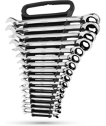 16-Piece Reversible Ratcheting Wrench Set with Lock-In Rack - £126.17 GBP