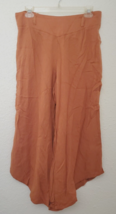 American Original REWASH SPLIT WIDE LEG PANTS Rust Color Women’s Size Large - £11.67 GBP