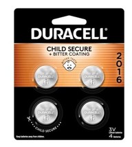 Duracell CR2016 3V Lithium Coin Batteries, Pack of 4 - £13.29 GBP