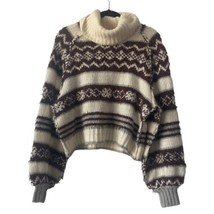 Free People Womens Check Me Out Pullover Winter Fog Size Medium - £26.30 GBP