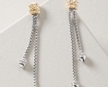 White House Black Market Women&#39;s Mixed-Metal Rope Linear Earrings, Metal... - $25.00