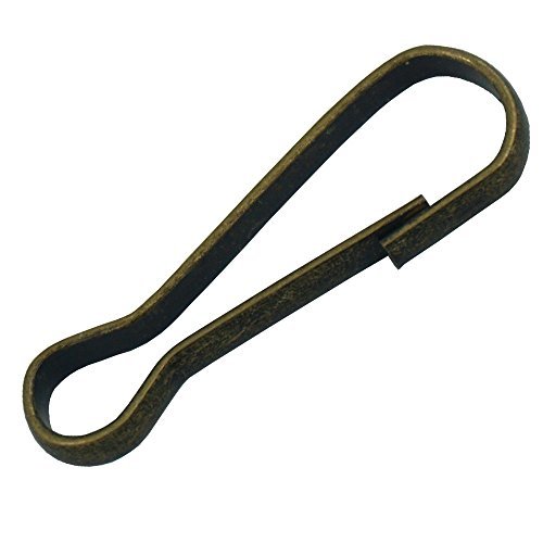 Bluemoona 200 Pcs - Metal Spring Hooks 1" 25mm Purse Pulis Snap Clip For Lanyard